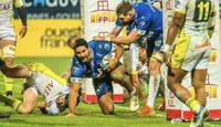 A pura potencia, así fue el try de Bruni en la victoria de Vannes