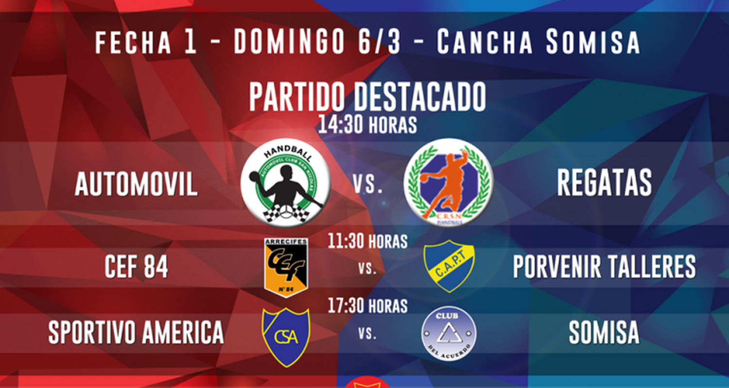 Handball: Debut para los dos equipos de America