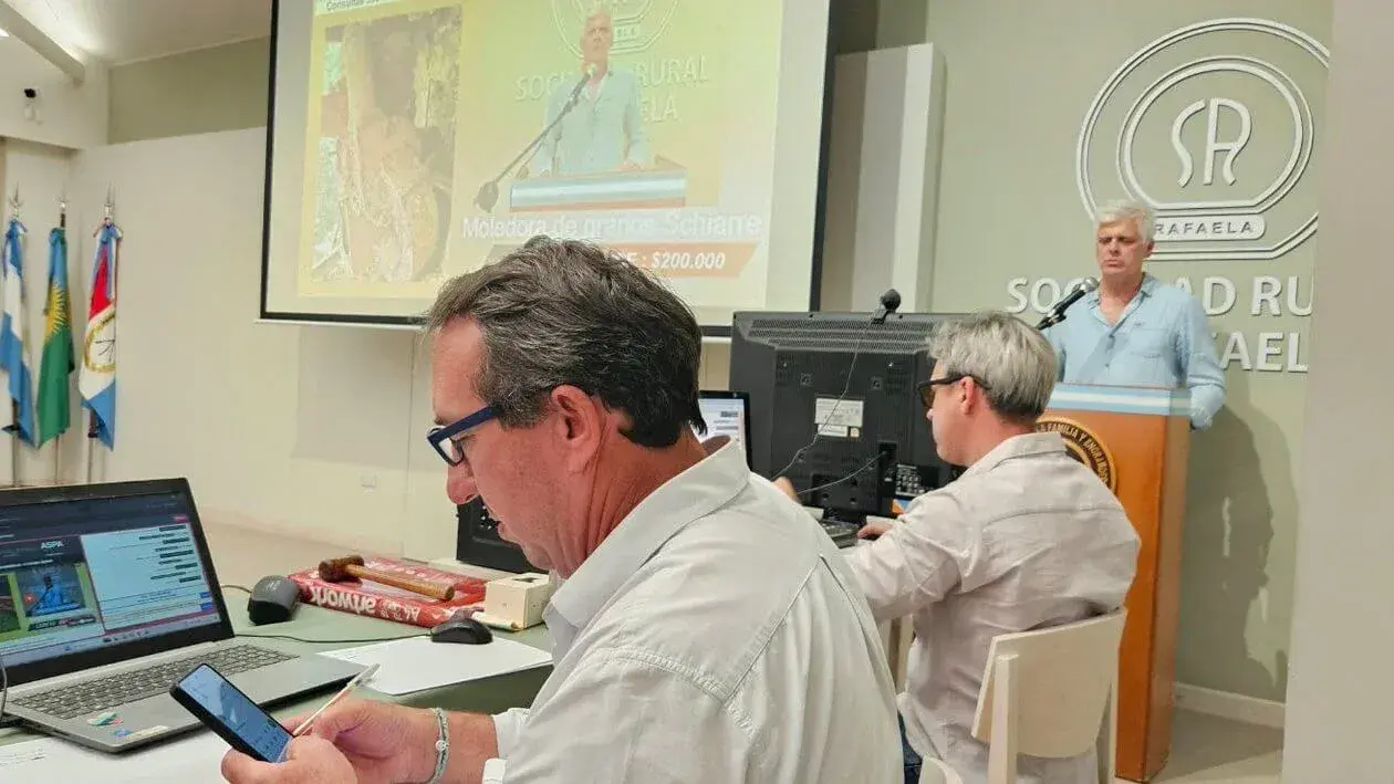 La Sociedad Rural de Rafaela realizó con éxito el tercer Remate Virtual de Implementos Agrícolas