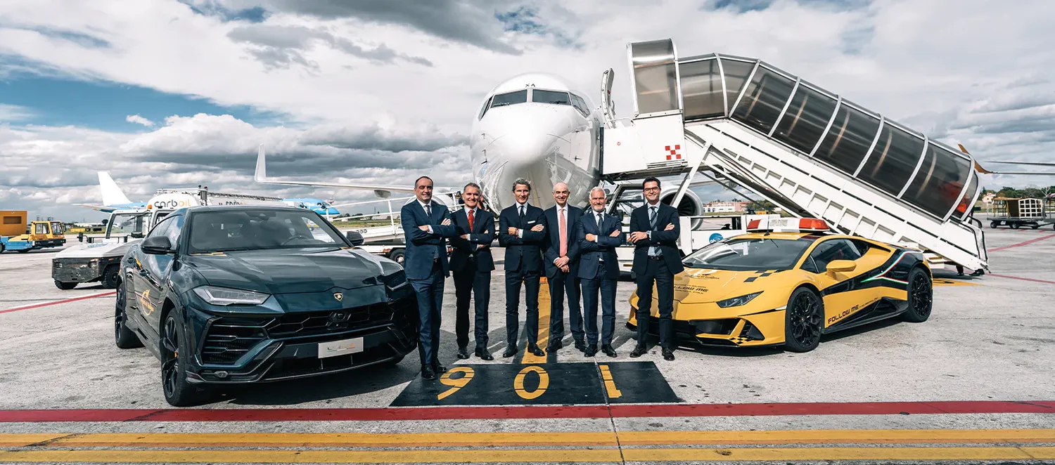 Lamborghini strengthens its position at Bologna airport