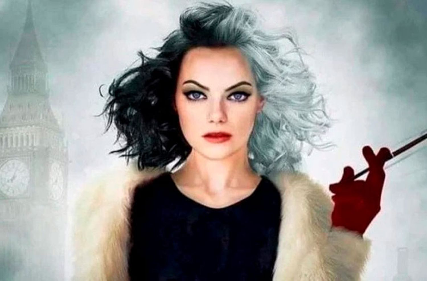 Emma Stone es la nueva villana de Disney en el póster de Cruella