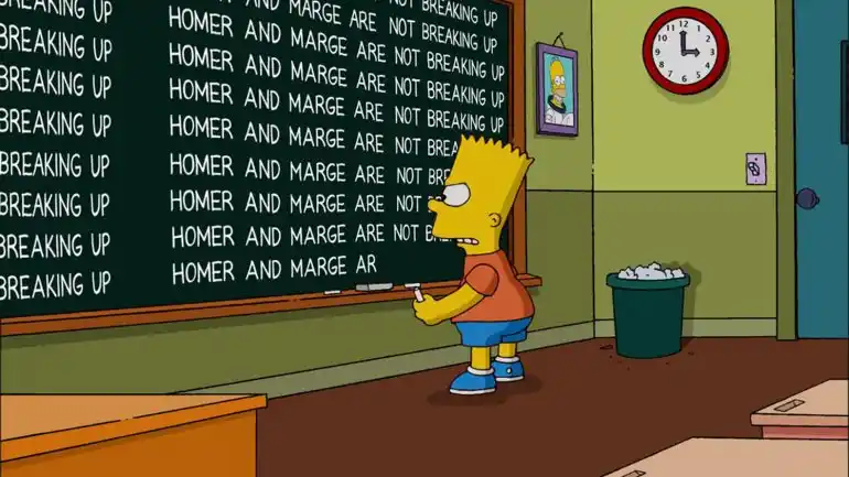 La respuesta de Los Simpson ante los rumores de divorcio