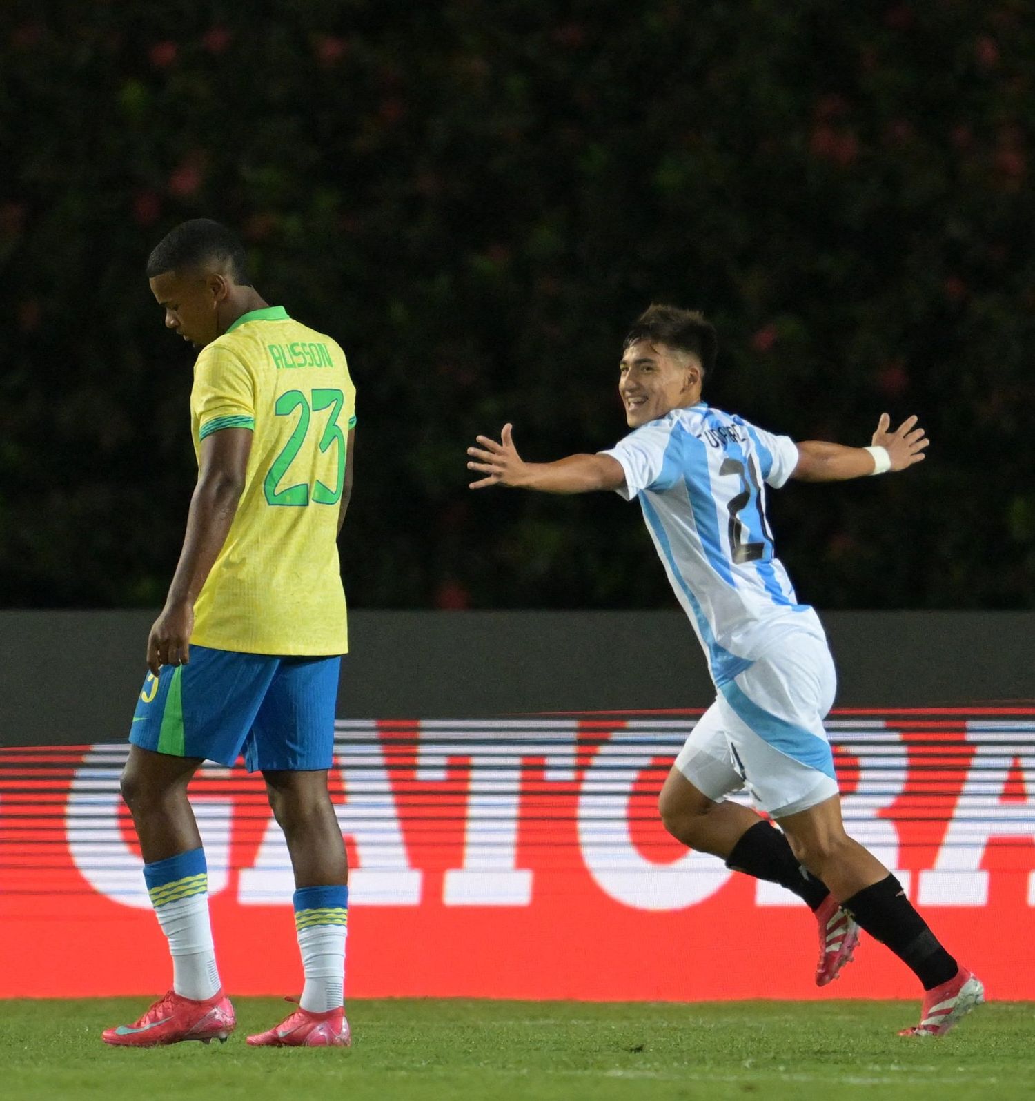 Goleada histórica de la Selección argentina Sub 20 por 6-0 ante Brasil en el debut por el Sudamericano