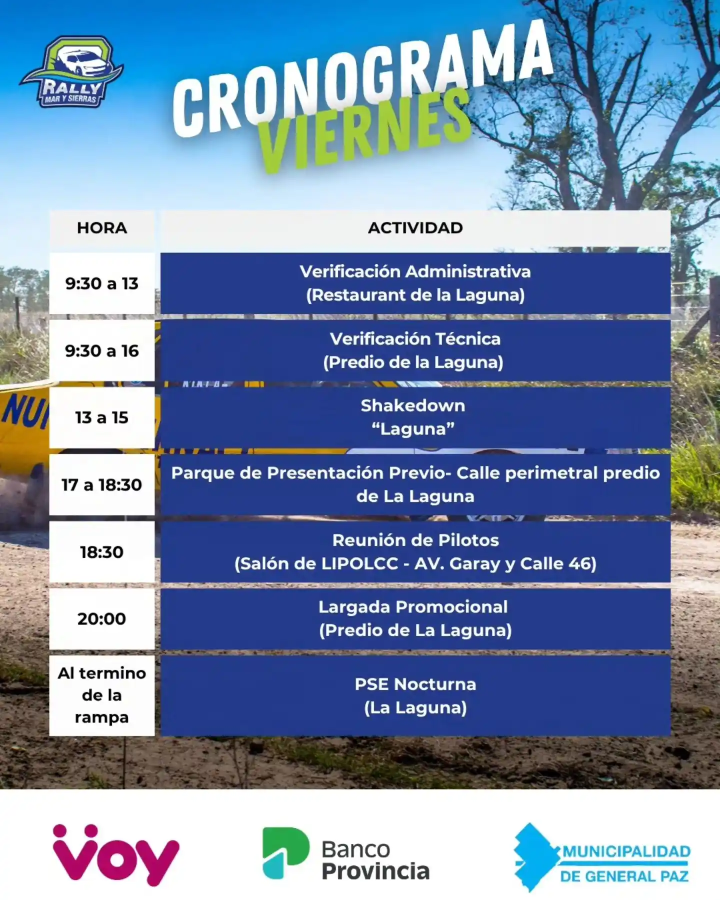 Chascomús desembarca con cuatro binomios en el Rally Mar y Sierras de Ranchos