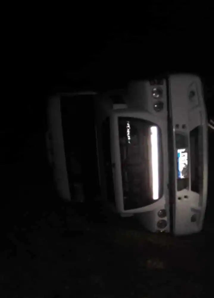 Volcó un camión que transportaba madera