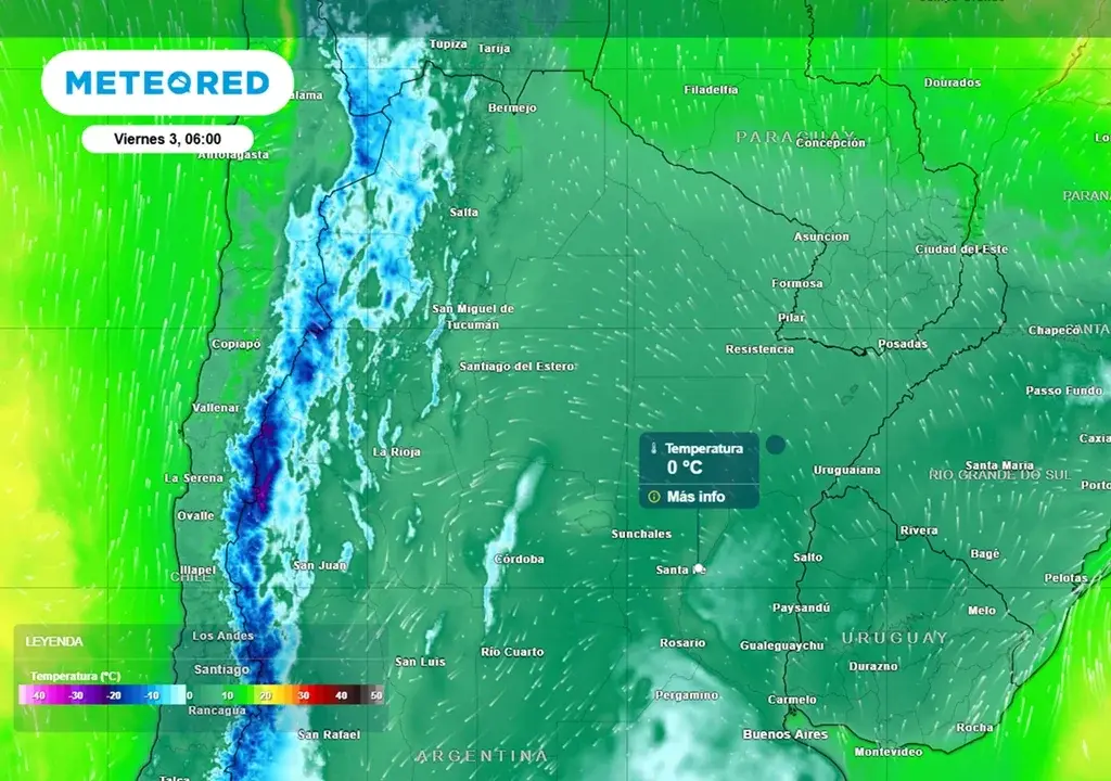 Golpe de aire polar: la semana más fría del año llega con heladas, viento y temperaturas extremas