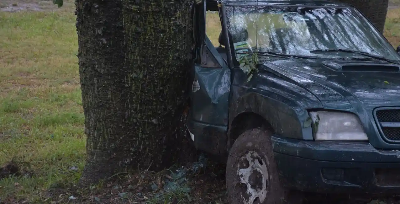 Despiste y choque en la ex avenida Mar Argentino