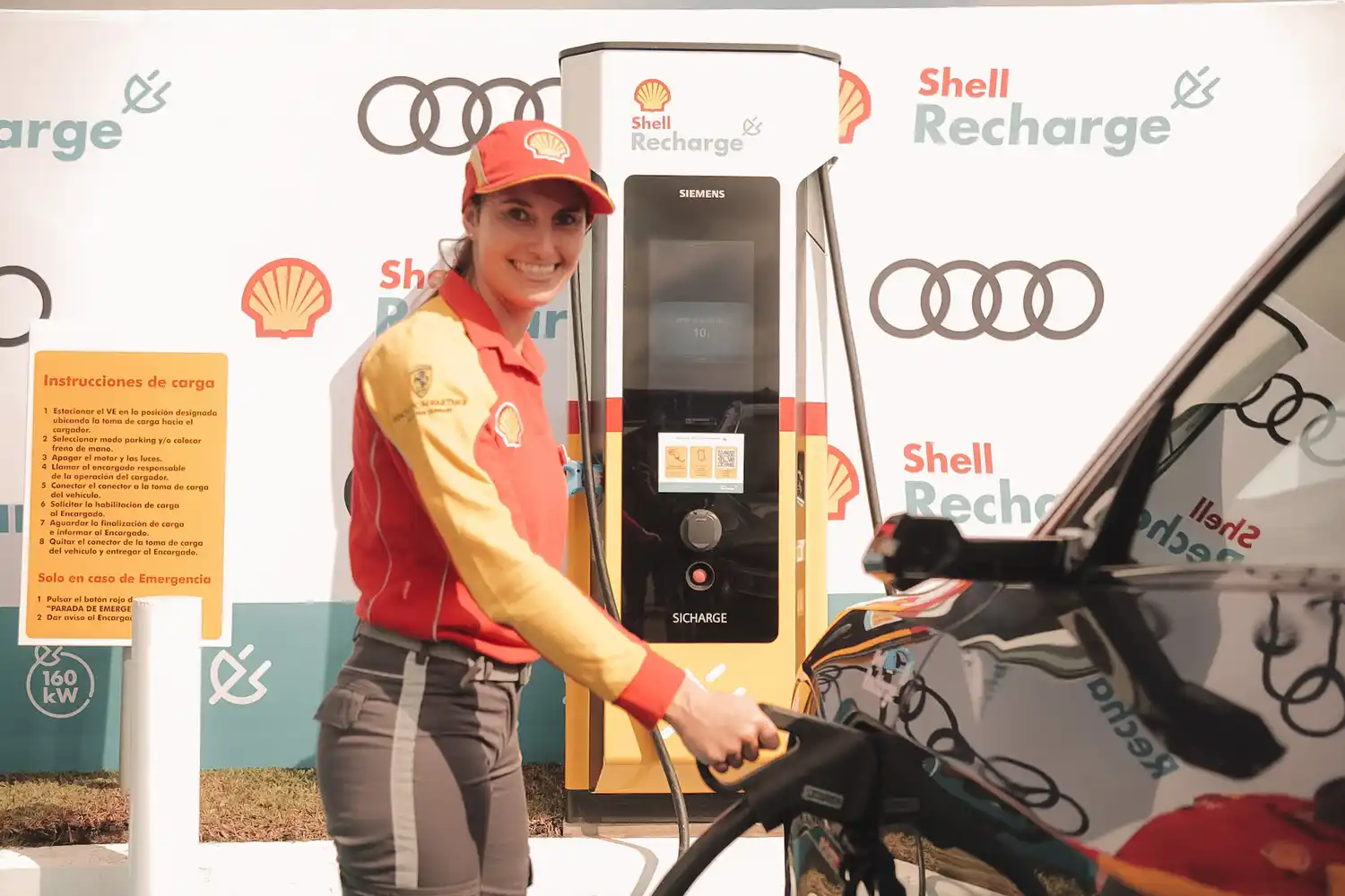 Autovía 2: Inauguraron el primer cargador ultra-rápido en la estación Shell de Chascomús