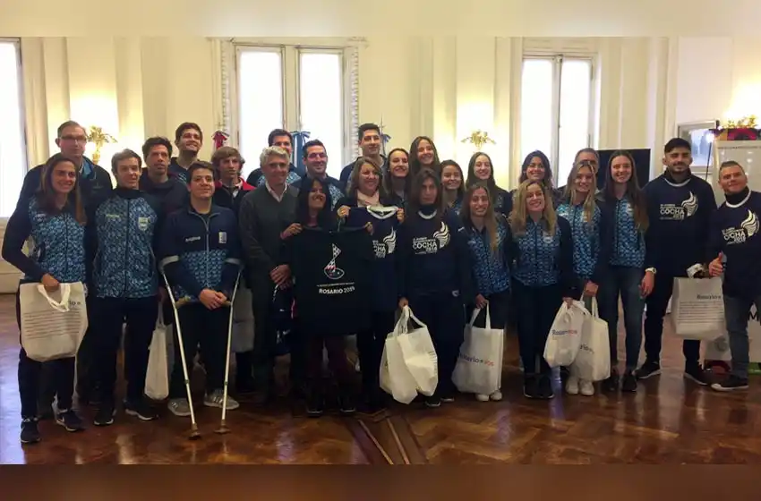 Deportistas rosarinos fueron distinguidos por la intendenta