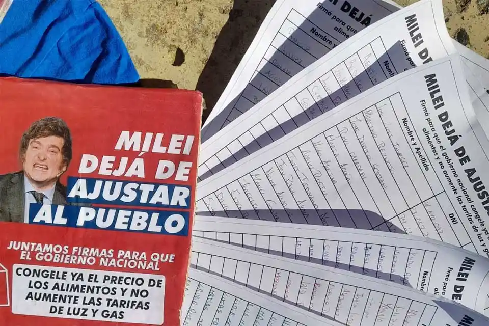 Flyer de la campaña de Libres del Sur