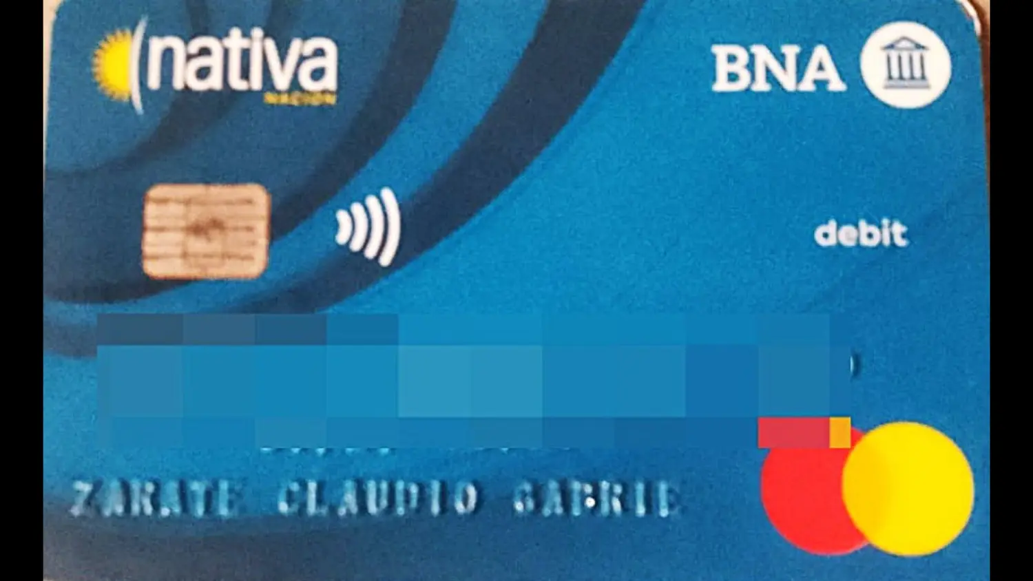 Hallaron tarjeta de débito en el Banco Nación de Claudio Zárate