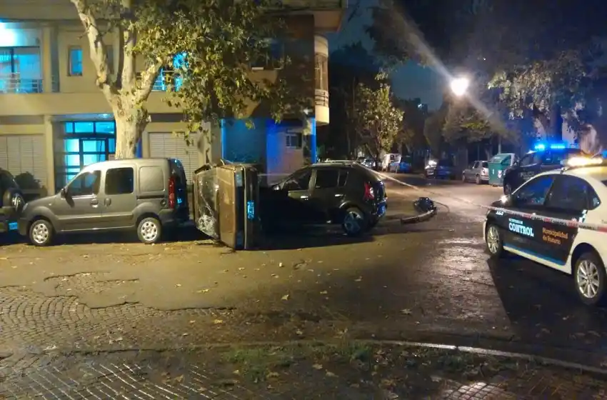 Robaron un supermercado y volcaron en plena fuga