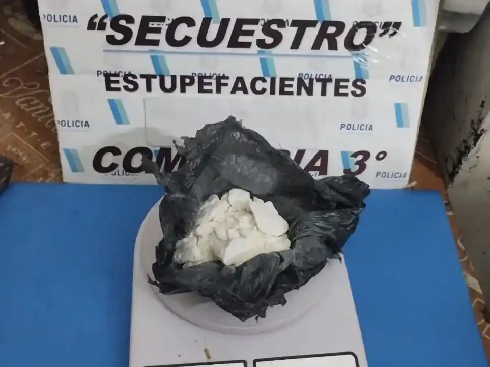 Droga secuestrada durante el procedimiento