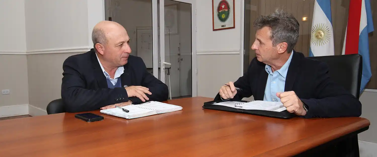 El intendente Menescardi confirma la continuación de obras con la provincia