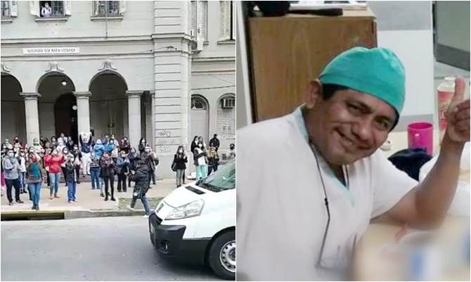 La Plata: Emotivo adiós a enfermero de Hospital de Niños muerto por coronavirus
