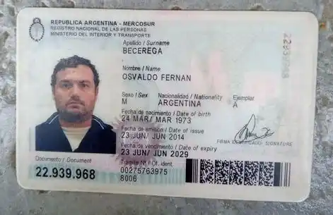 Encontraron el DNI de Osvaldo