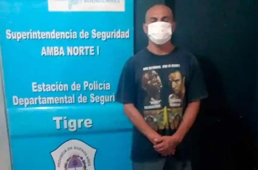 Detuvieron a La Hiena Barrios por atacar a su mujer con un arma de fuego