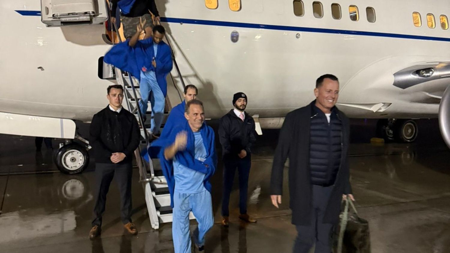 LLEGARON A EE.UU. los 6 estadounidenses (+Videos + fotos)