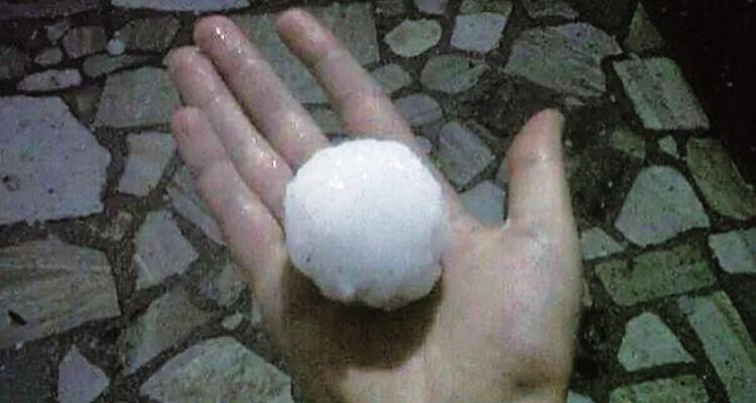Sabías que el domingo granizó en Castro?