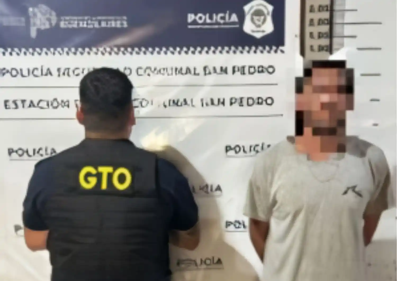 El sujeto fue aprehendido y trasladado a la Comisaría.