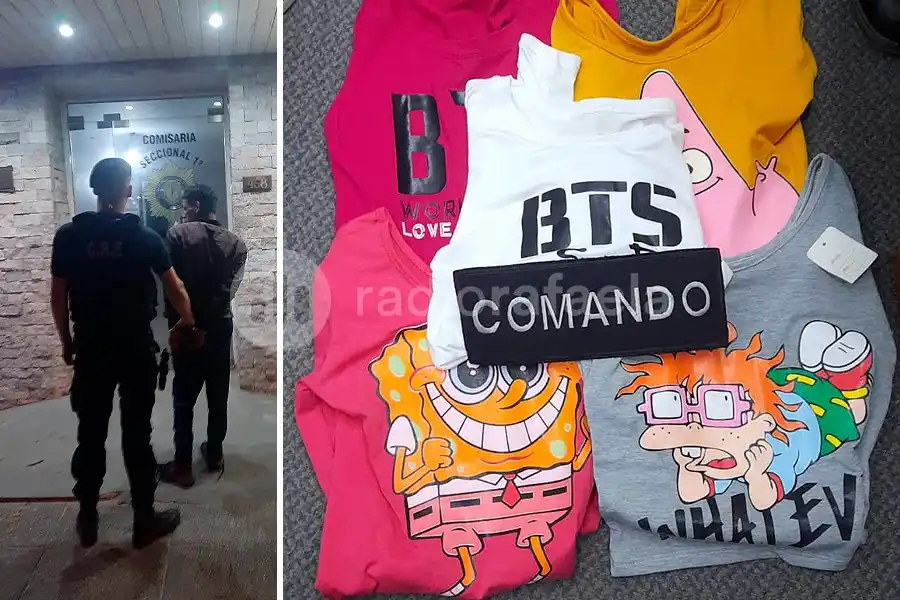 Se metió a una tienda de ropa y robó varias prendas: lo capturaron y terminó detenido