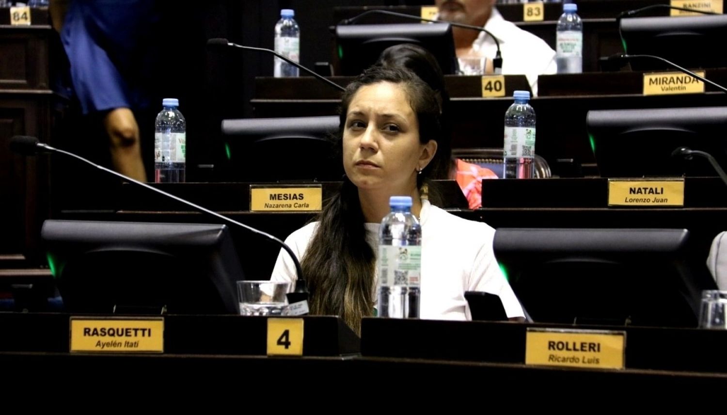 Ayelén Rasquetti, diputada del FR (Frente Renovador).