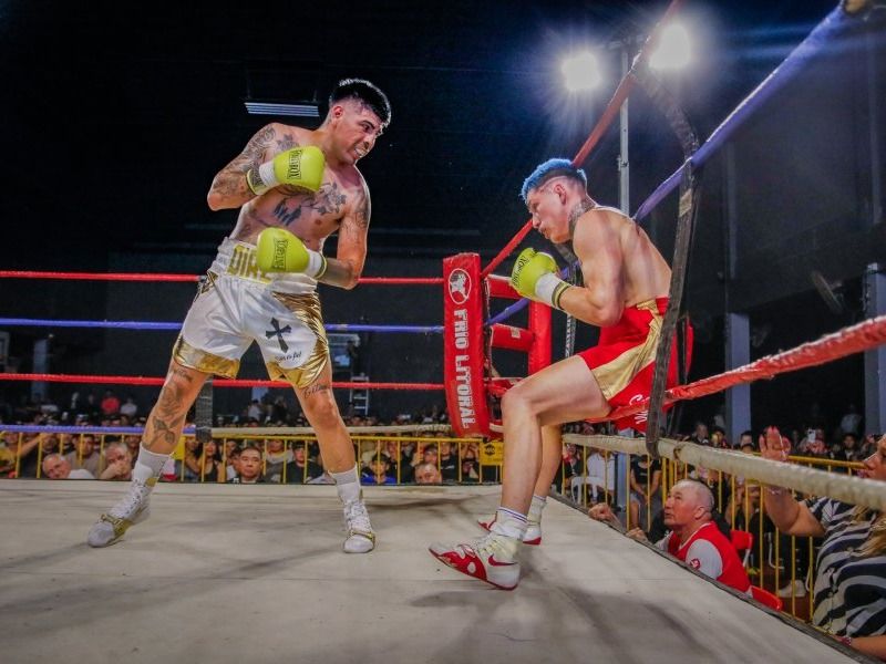 El "Loco"Díaz le ganó a Chamorro en instalciones del "9" en viernes por la noche.Foto: GENTILEZA TTL DEPORTES