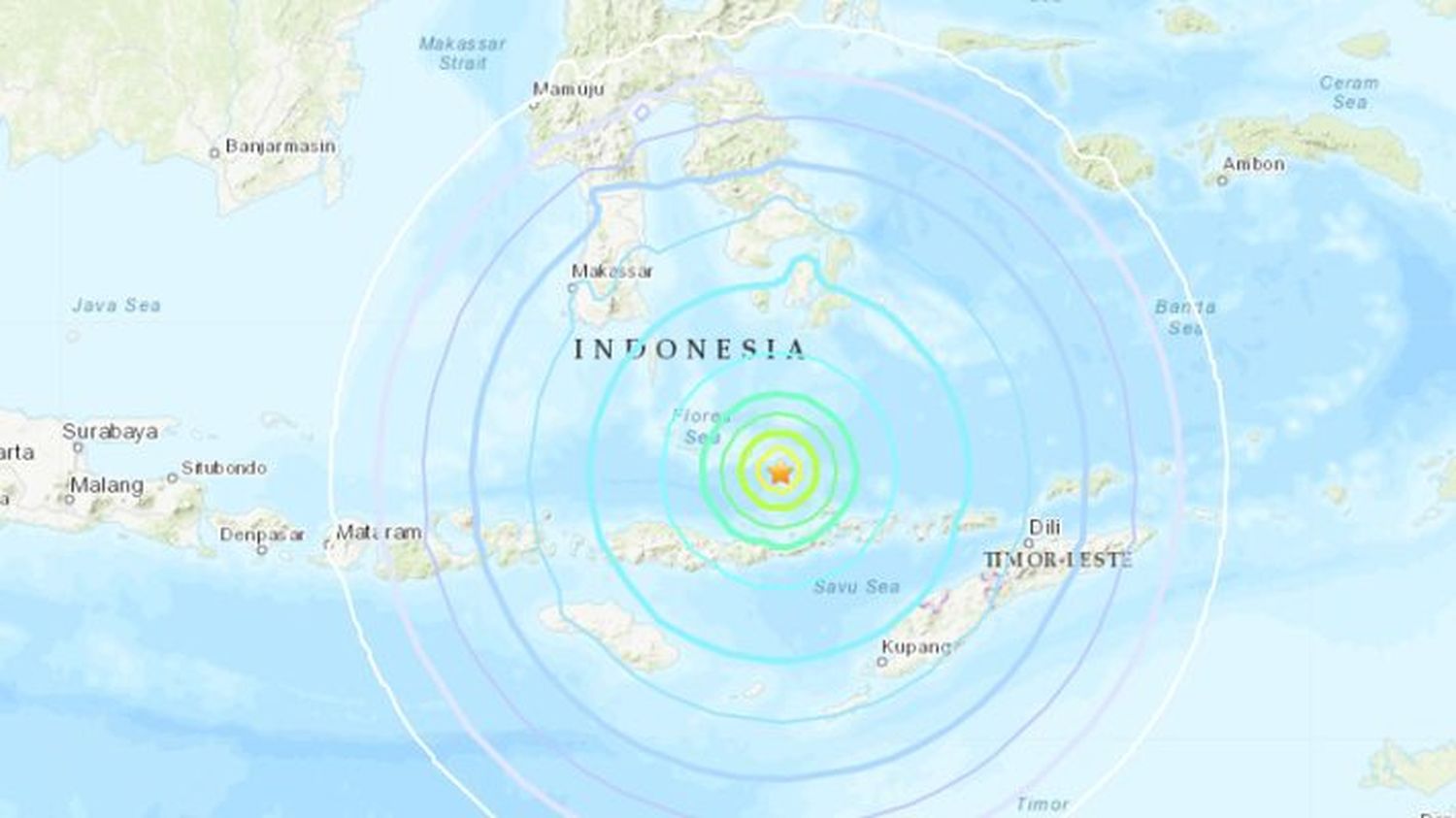 SE LEVANTÓ LA ALERTA DE TSUNAMI: terremoto de magnitud 7,3 estremece Indonesia