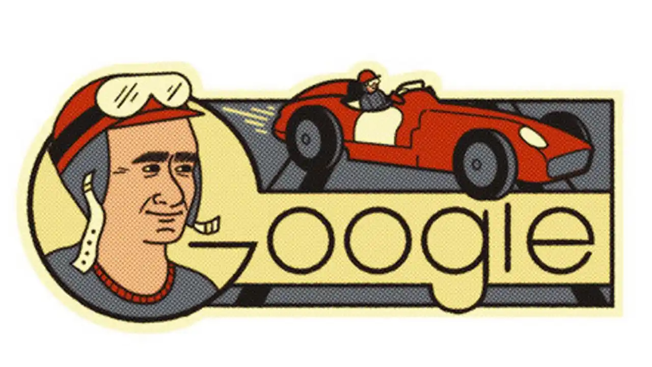 Google rinde homenaje a Juan Manuel Fangio