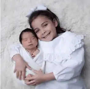 Enzo y Selene Isabel, los hijos de Sixto Rein. Foto Instagram
