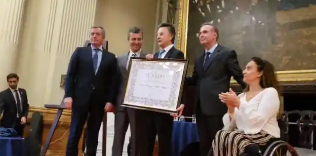 El Senado de la Nación distinguió a Palito Ortega por su trayectoria

