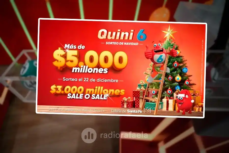 El Quini 6 sorteará más de 5.000 millones de pesos en Navidad: todo lo que tenés que saber