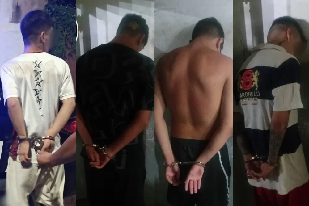 Detenidos en barrio Tablada.