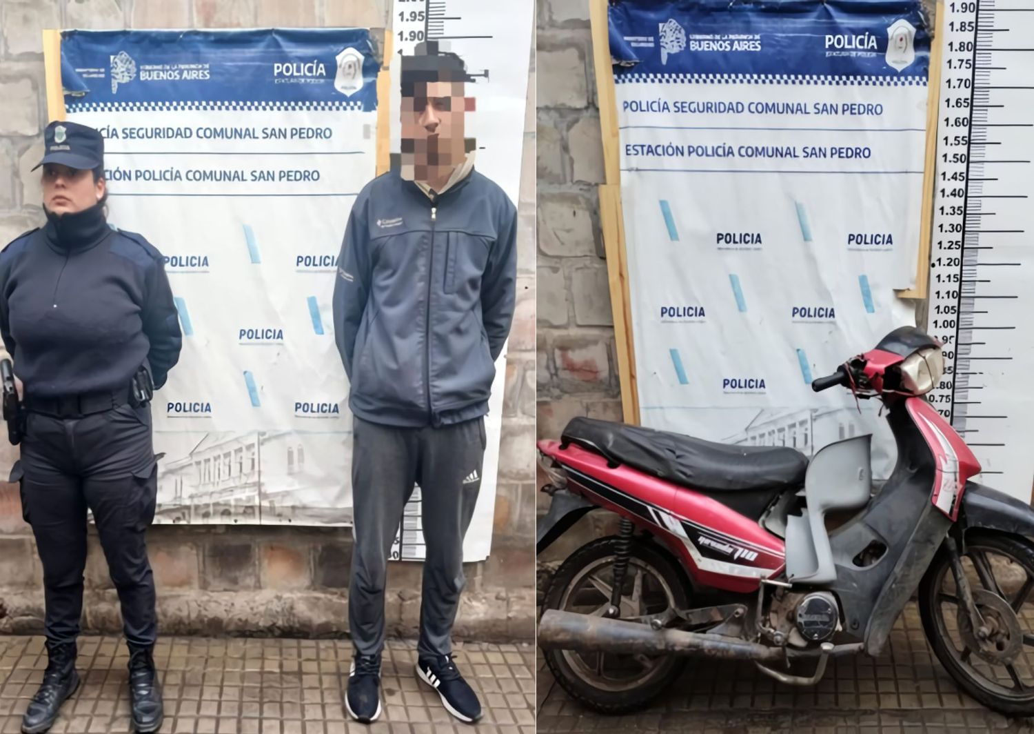 Joven aprehendido tras circular en una moto robada