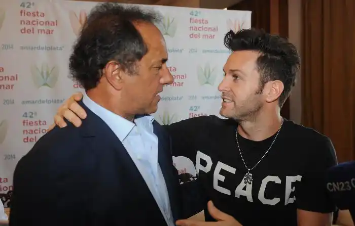 Scioli y Axel recorrieron en Hospital Materno Infantil de Mar del Plata