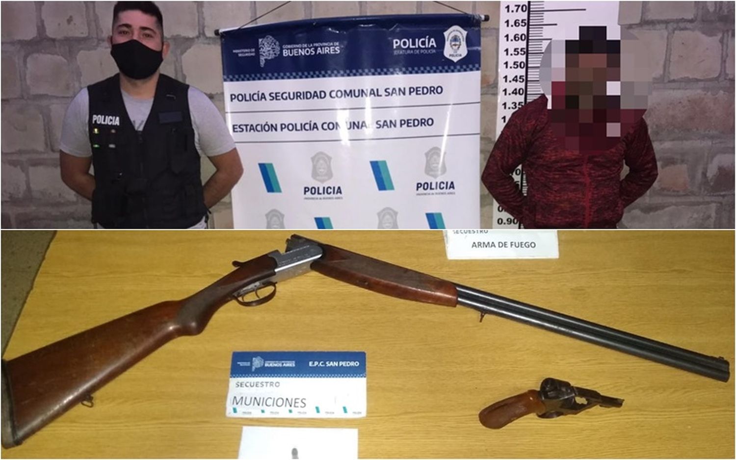 Detuvieron a un hombre que amenazó a su expareja y tenía armas en su casa