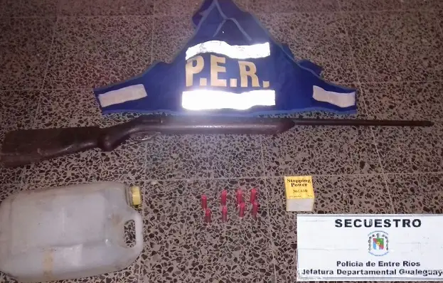 Violencia de género: un hombre detenido y una escopeta secuestrada 