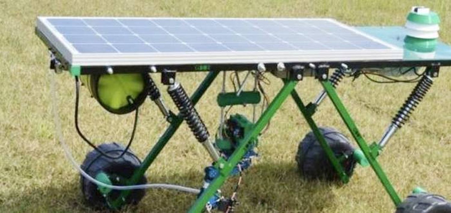 Robot argentino que busca reemplazar el glifosato: mata malezas con rayo láser y funciona con luz solar