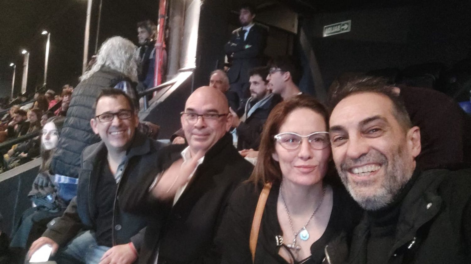 Sampedrinos en el acto de Milei
