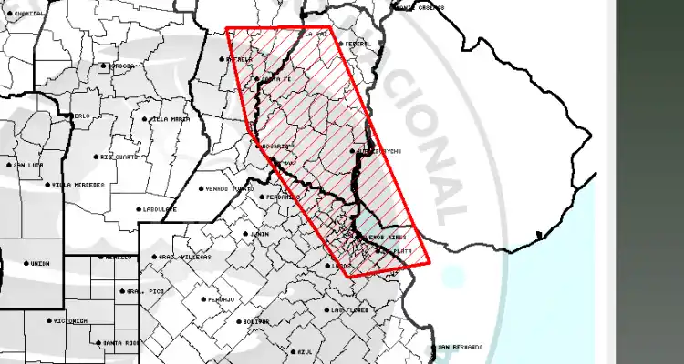 Alerta meteorológico por “lluvias intensas”