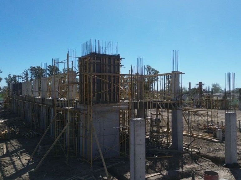 La construcción del Microestadio Distrito Joven en Rafaela