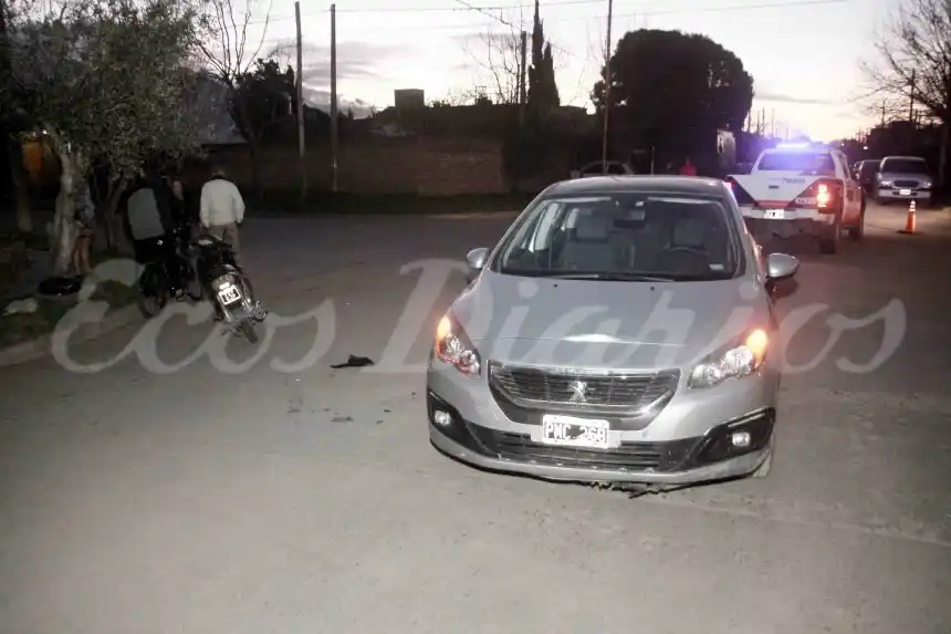 Dos motociclistas con heridas en accidentes