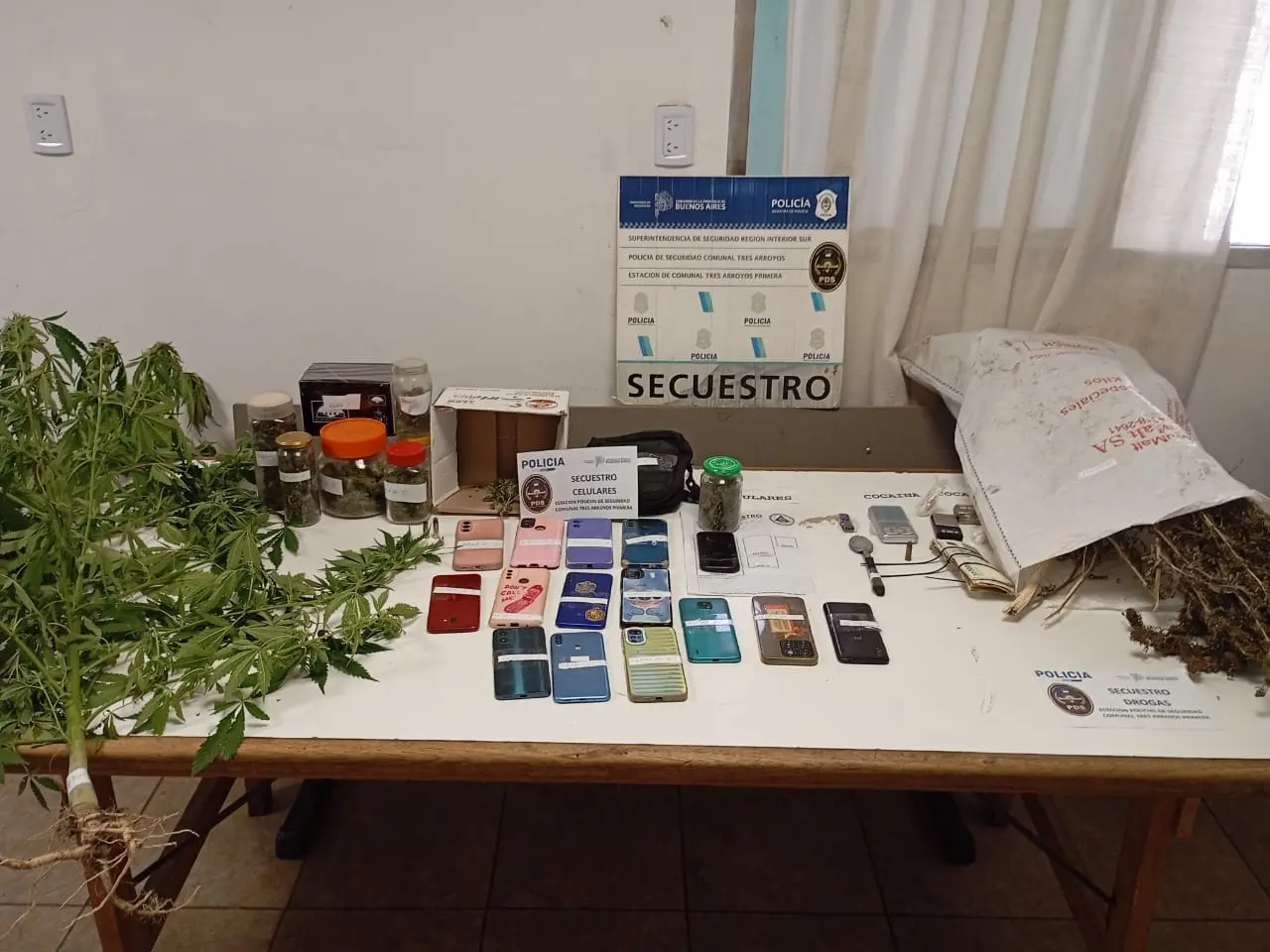 Las fuerzas de seguridad secuestraron numerosos elementos que servirán para seguir investigando