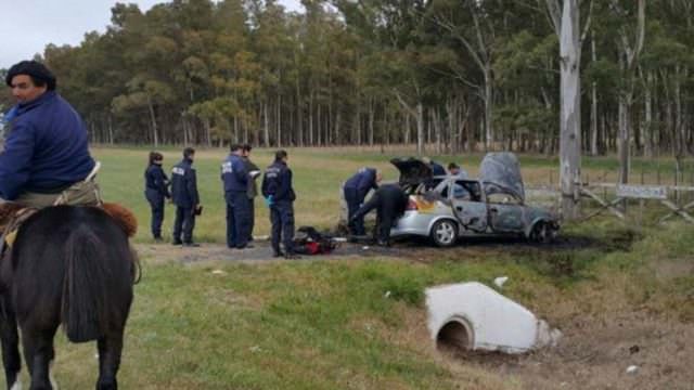 Encuentran cuerpo calcinado de una mujer en una valija