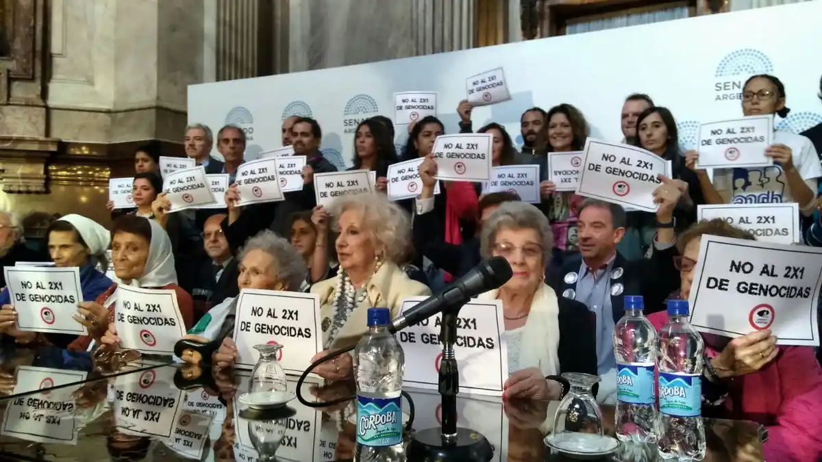 El Senado aprobó con un contundente consenso político la ley que limita el 2x1