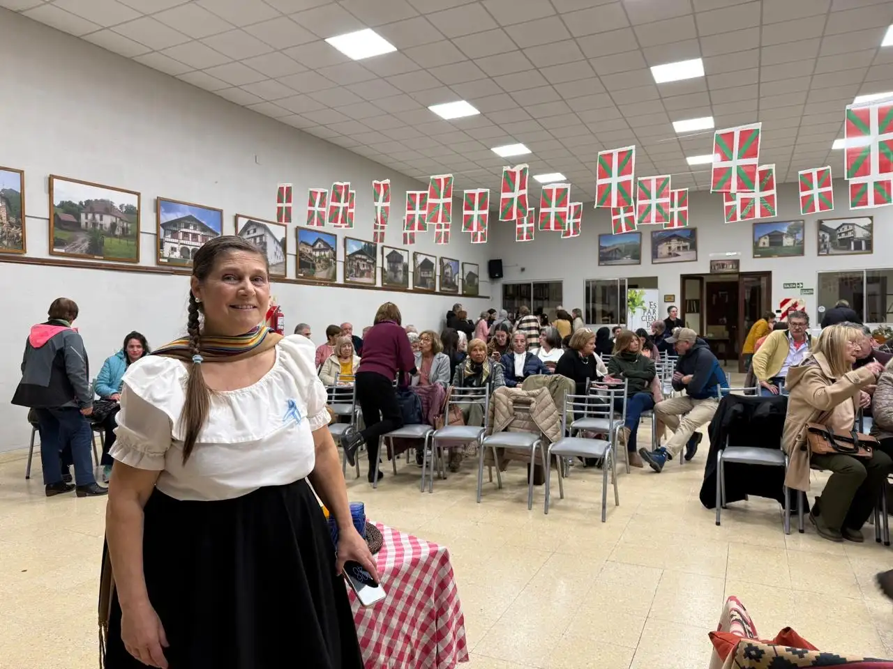 Patricia Mónica Gelabert, directora del grupo La Higuera, durante la jornada solidaria por Juani Battola.