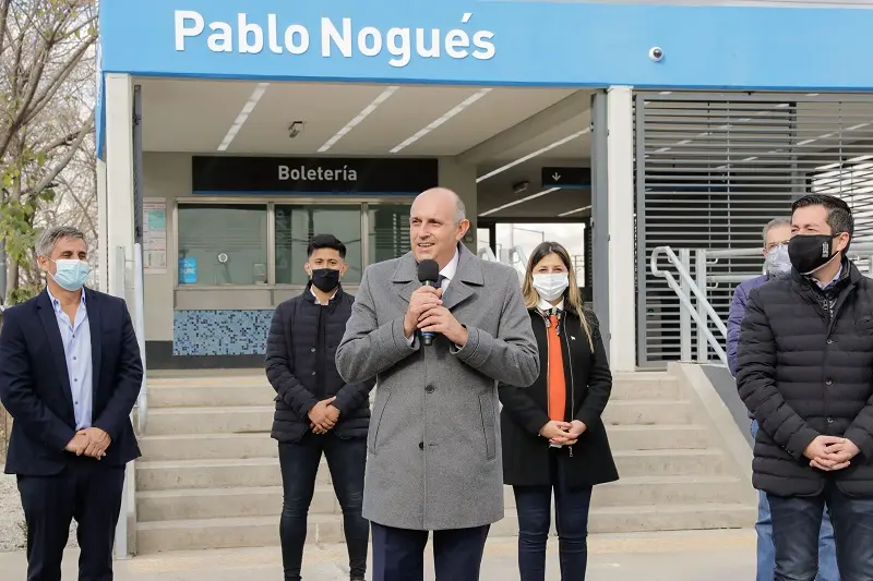 Se inauguró la estación Pablo Nogués del Belgrano Norte y Guerrera apuntó contra la gestión anterior