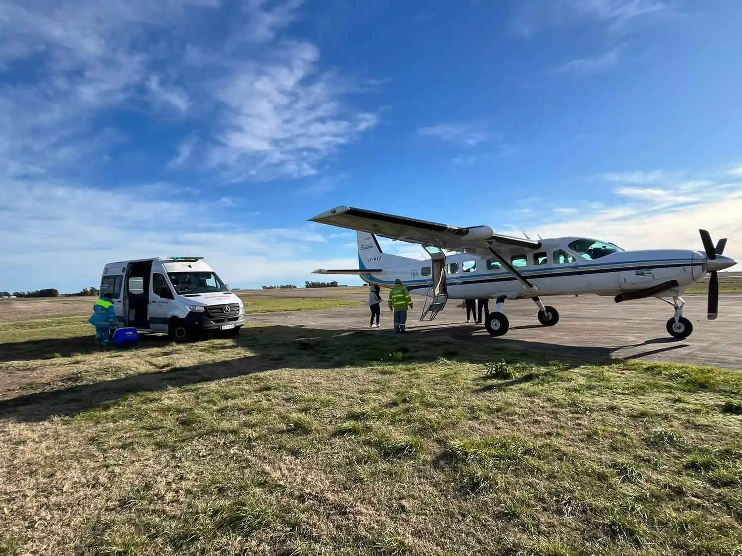 Trasladaron órganos de un paciente local desde el Aerodromo