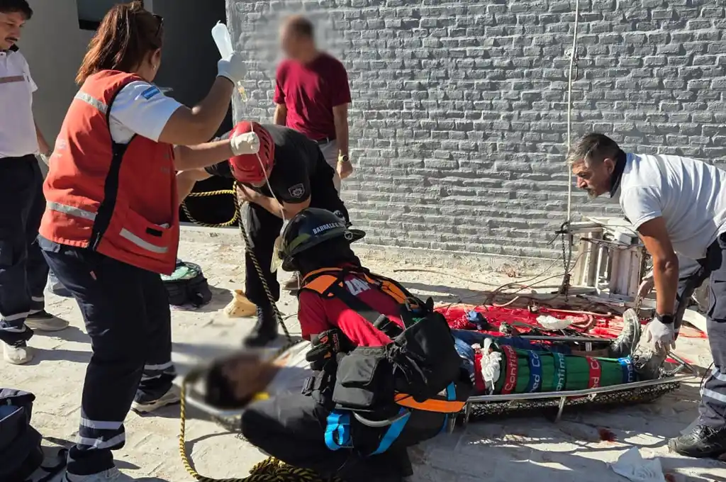 operario herido fractura pintura cayó - 1