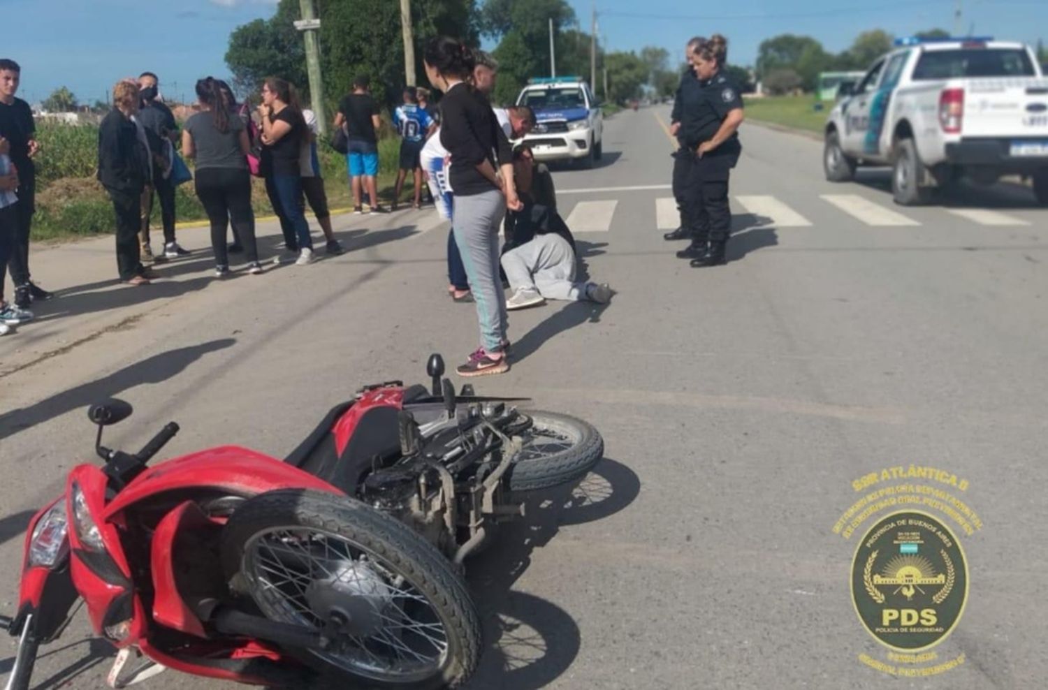 Chocó a un motociclista y se fugó: lo aprehendieron cuando regresó al lugar a pie